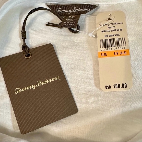Tommy Bahama Palm Leaf Top Size Small NWT - Picture 4 of 5